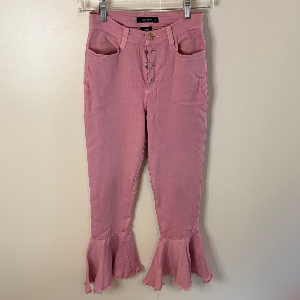 Gigi Denim💖 Pink Flared Hem Jeans | 5